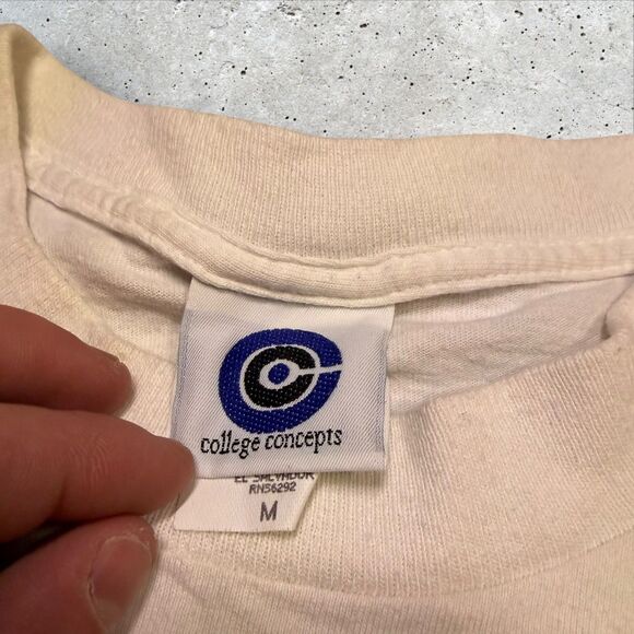 Vtg Colorado Avalanche NHL T-Shirt College Concepts Signed Adam Deadmarsh Sz M - Picture 7 of 8